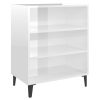 Sideboard 57x35x70 cm Engineered Wood – High Gloss White
