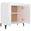 Sideboard 60x35x70 cm Engineered Wood – High Gloss White
