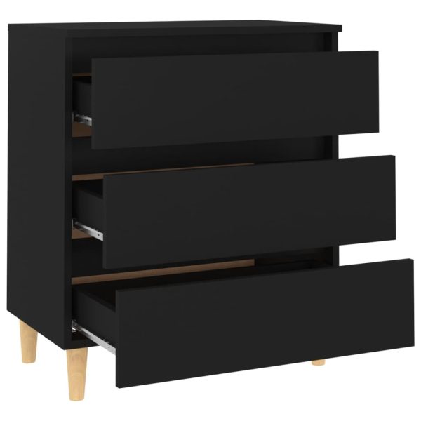 Sideboard 60x35x69 cm Engineered Wood – Black