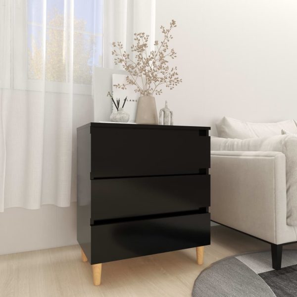 Sideboard 60x35x69 cm Engineered Wood – Black