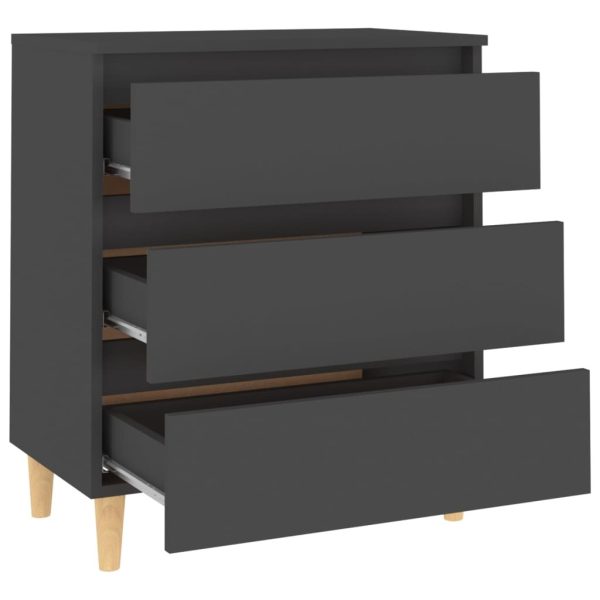 Sideboard 60x35x69 cm Engineered Wood – Grey