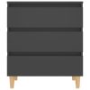 Sideboard 60x35x69 cm Engineered Wood – Grey