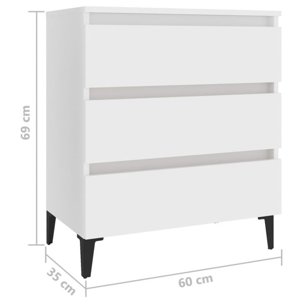 Sideboard 60x35x69 cm Engineered Wood – White