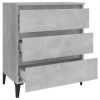 Sideboard 60x35x69 cm Engineered Wood – Concrete Grey