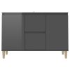 Sideboard 103.5x35x70 cm Engineered Wood – High Gloss Grey