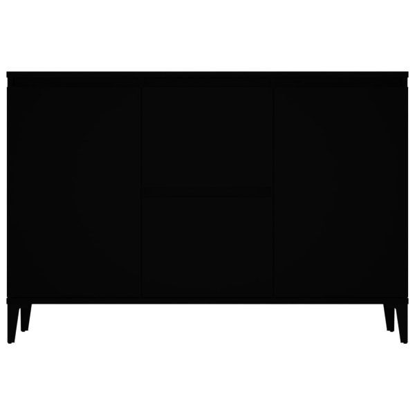 Sideboard 104x35x70 cm Engineered Wood – Black