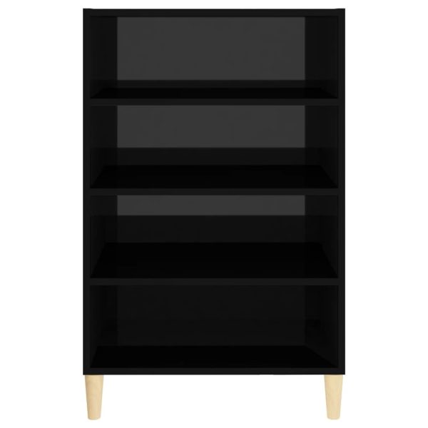 Sideboard 57x35x90 cm Engineered Wood – High Gloss Black