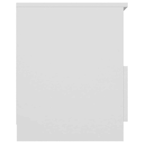 Tidworth Bed Cabinet 40x40x50 cm Engineered Wood – White, 2