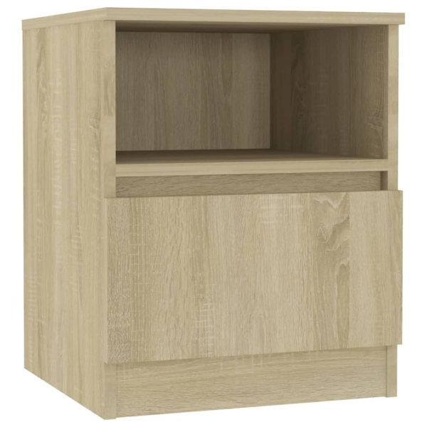Tidworth Bed Cabinet 40x40x50 cm Engineered Wood – Sonoma oak, 2