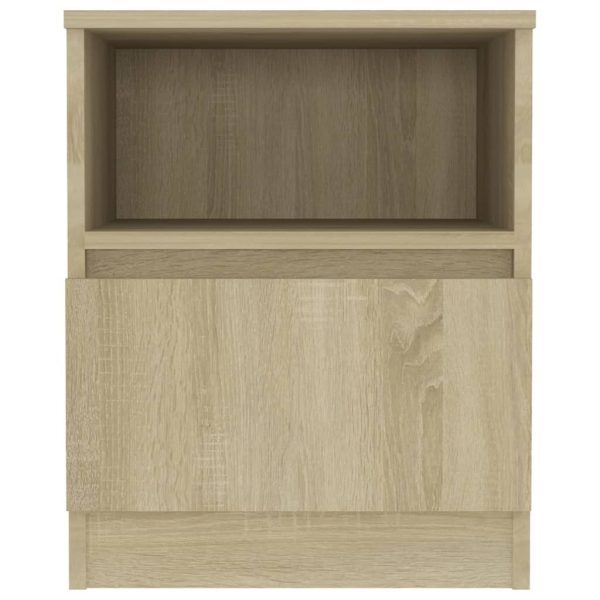 Tidworth Bed Cabinet 40x40x50 cm Engineered Wood – Sonoma oak, 2