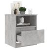 Tidworth Bed Cabinet 40x40x50 cm Engineered Wood – Concrete Grey, 1