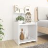 Duluth Bed Cabinet 40x35x60 cm Engineered Wood – White, 1
