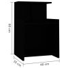 Duluth Bed Cabinet 40x35x60 cm Engineered Wood – Black, 2