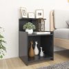 Duluth Bed Cabinet 40x35x60 cm Engineered Wood – Grey, 2