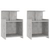 Duluth Bed Cabinet 40x35x60 cm Engineered Wood – Concrete Grey, 2