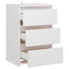 Carbon Bed Cabinet 40x35x62.5 cm Engineered Wood – White, 1