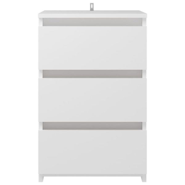 Carbon Bed Cabinet 40x35x62.5 cm Engineered Wood – White, 2