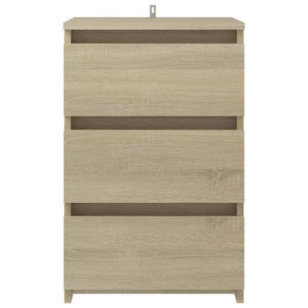 Carbon Bed Cabinet 40x35x62.5 cm Engineered Wood – Sonoma oak, 1