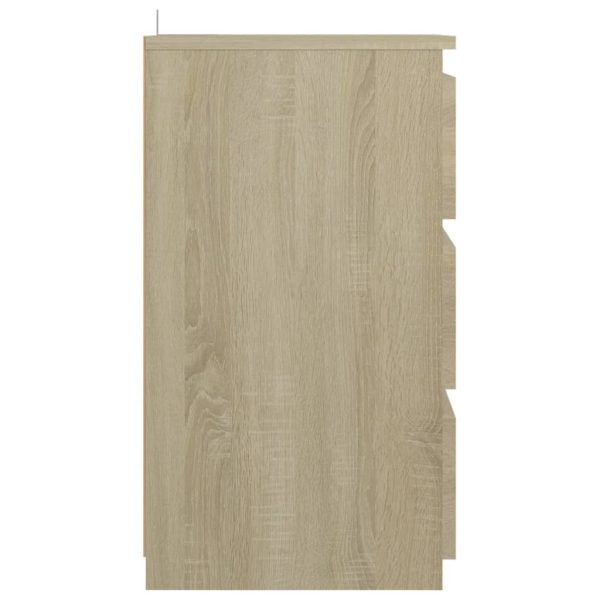 Carbon Bed Cabinet 40x35x62.5 cm Engineered Wood – Sonoma oak, 2