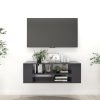Corte Wall-Mounted TV Cabinet 102x35x35 cm Engineered Wood – Grey