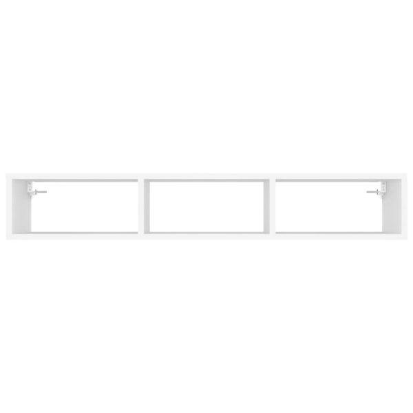 Wall Shelf 102x30x17 cm Engineered Wood – White