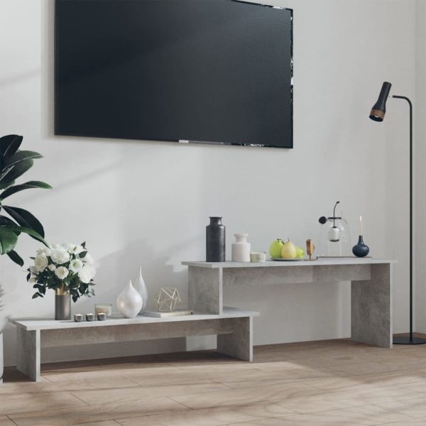 Arbor TV Cabinet 180x30x43 cm Engineered Wood – Concrete Grey