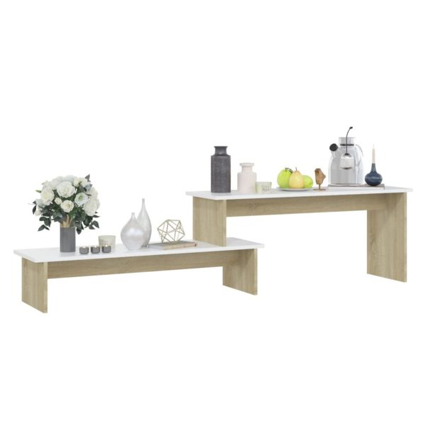 Arbor TV Cabinet 180x30x43 cm Engineered Wood – Sonoma Oak and White