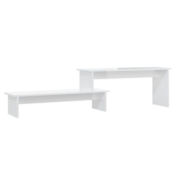 Arbor TV Cabinet 180x30x43 cm Engineered Wood – High Gloss White