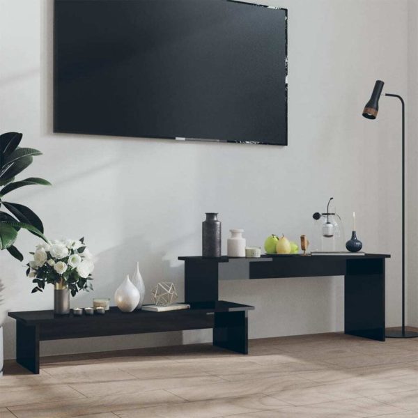 Arbor TV Cabinet 180x30x43 cm Engineered Wood – High Gloss Black