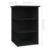 Campton Side Cabinet 35x35x55 cm Engineered Wood – Black