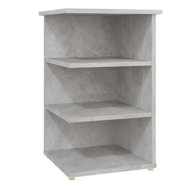 Campton Side Cabinet 35x35x55 cm Engineered Wood – Concrete Grey