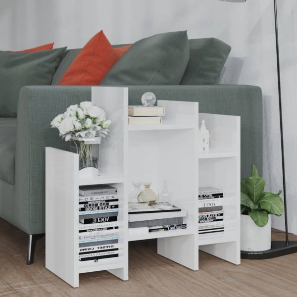 Schodack Side Cabinet 60x26x60 cm Engineered Wood – High Gloss White