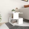 Cherryland Side Table 40x40x40 cm Engineered Wood – White
