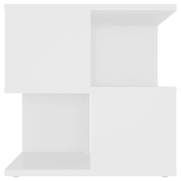 Cherryland Side Table 40x40x40 cm Engineered Wood – White