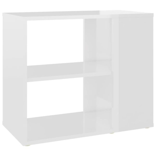 Haverford Side Cabinet 60x30x50 cm Engineered Wood – High Gloss White
