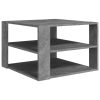 Coffee Table 60x60x40 cm Engineered Wood – Concrete Grey
