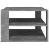 Coffee Table 60x60x40 cm Engineered Wood – Concrete Grey