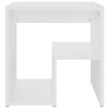 Geneva Bed Cabinet 40x30x40 cm Engineered Wood – White, 1