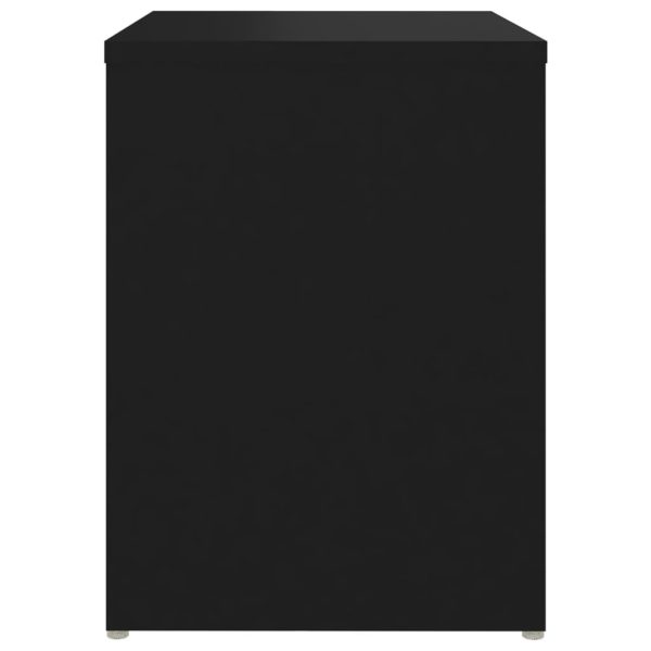 Geneva Bed Cabinet 40x30x40 cm Engineered Wood – Black, 1