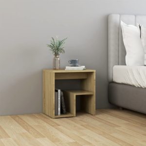 Geneva Bed Cabinet 40x30x40 cm Engineered Wood – Sonoma oak, 1