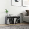 Geneva Bed Cabinet 40x30x40 cm Engineered Wood – High Gloss Black, 2