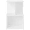Bristol Bedside Cabinet 35x35x55 cm Engineered Wood – White, 2