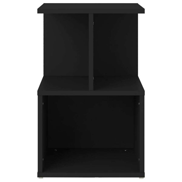 Bristol Bedside Cabinet 35x35x55 cm Engineered Wood – Black, 1