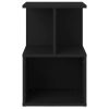 Bristol Bedside Cabinet 35x35x55 cm Engineered Wood – Black, 2