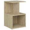 Bristol Bedside Cabinet 35x35x55 cm Engineered Wood – Sonoma oak, 1
