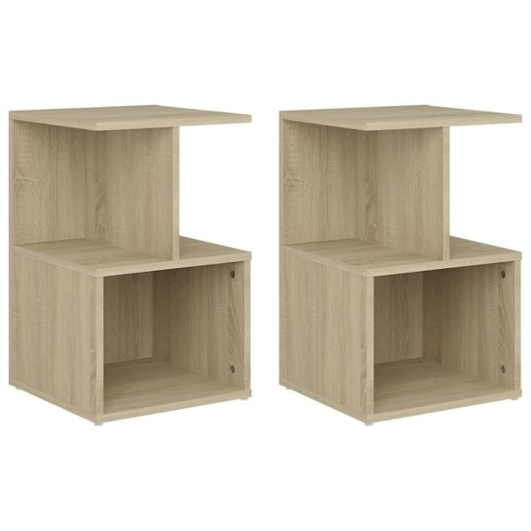 Bristol Bedside Cabinet 35x35x55 cm Engineered Wood – Sonoma oak, 2