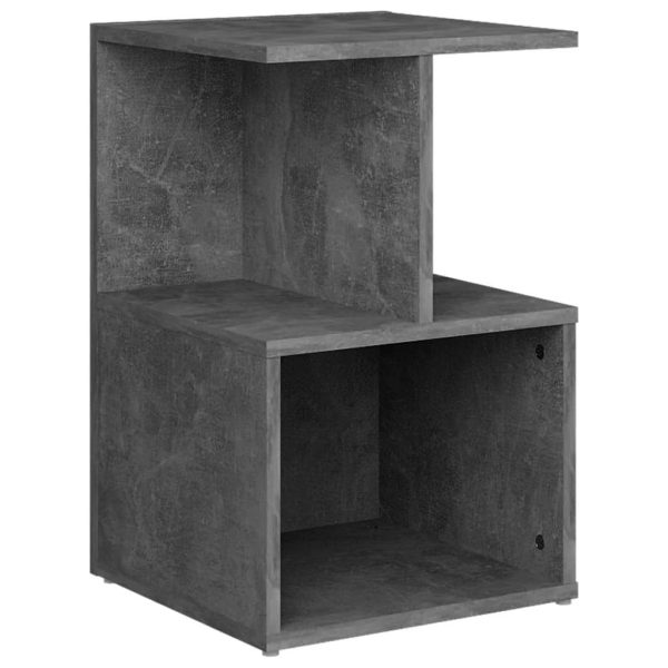 Bristol Bedside Cabinet 35x35x55 cm Engineered Wood – Concrete Grey, 1