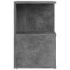 Bristol Bedside Cabinet 35x35x55 cm Engineered Wood – Concrete Grey, 1