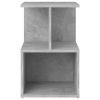 Bristol Bedside Cabinet 35x35x55 cm Engineered Wood – Concrete Grey, 2