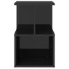 Bristol Bedside Cabinet 35x35x55 cm Engineered Wood – High Gloss Black, 1